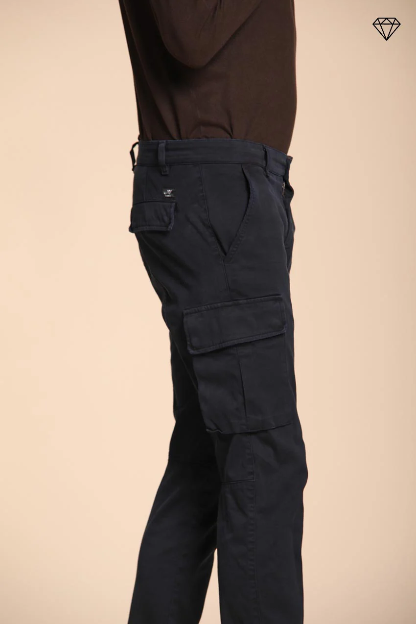 Chile pantalone cargo uomo in gabardina extra slim fit ① - Image 3