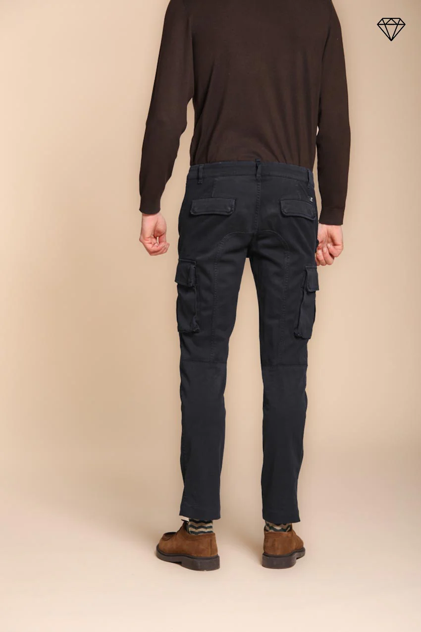 Chile pantalone cargo uomo in gabardina extra slim fit ① - Image 4