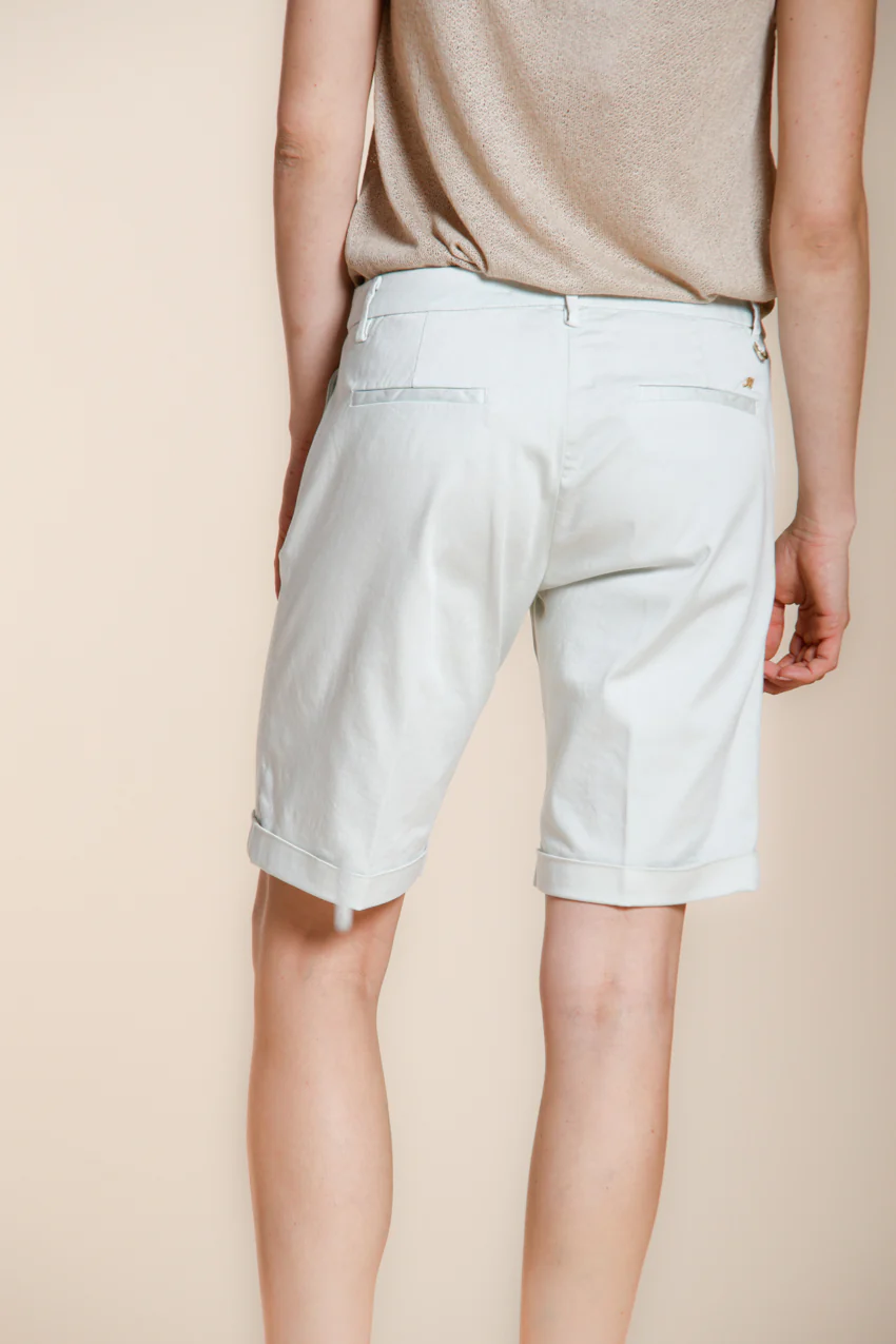 New York bermuda chino donna in raso stretch slim fit - Image 5