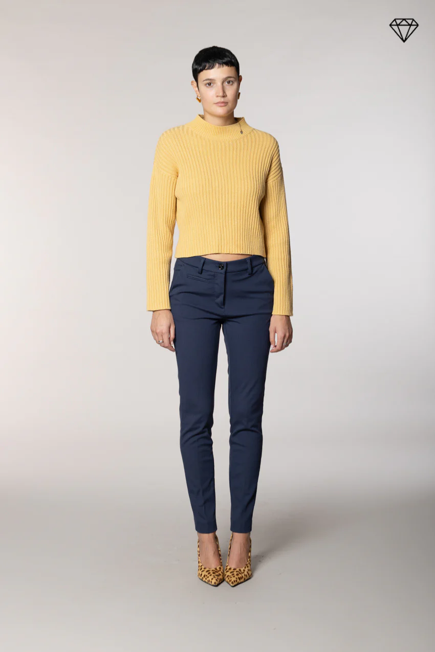 New York Slim pantalone chino donna in jersey tecnico slim fit ① - Image 6